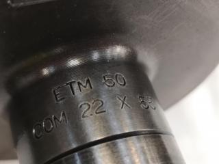 Milling Tool Holder ETM 50 COM 23X55 w/ Sandvik Attachment