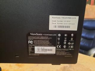 ViewSonic VX2453mh-LED 24" Superslim 1080P LED Monitor