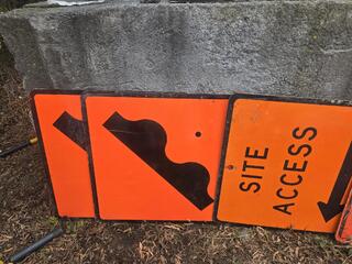 7 x Road Works Signs 
