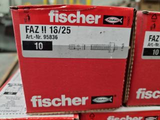 70x Fischer Bolt Anchors type FAZ II 16/25