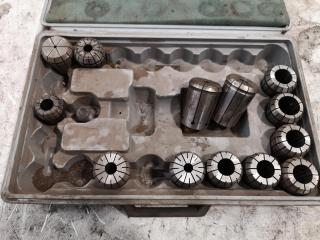 Partial Case of Assorted Mill Tool Collets