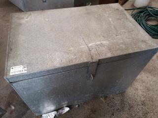 Custom Galvanised Steel Worksite Tool Storage Bin