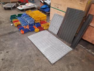 Large Assortment of Wall Mountable Plastic Containers