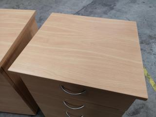 2x Office Mobile Drawer Units