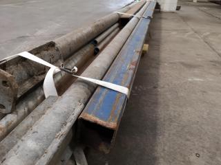 Assorted Lengths of Steel Pipes & More