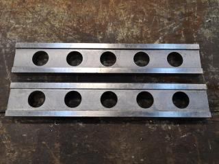 Pair of 235mm Hardened Steel Mill Parallels