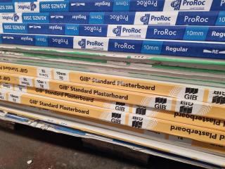 31x Sheets of Plasterboard by GIB and ProRoc