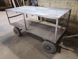 Mobile Workshop Table Trolley Cart