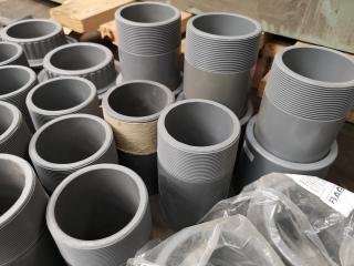 Assorted PVC Pipe Couplings, Connectors, Fittings