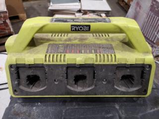 Assorted Ryobi Cordless Drill, Impact Driver, Battery Chargers, Case