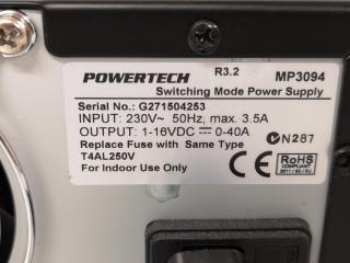Powertech 1-15VDC Laboratory Switching Mode Power Supply