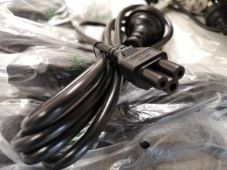 35x Assorted Standard Power Cables for Computers or Electronics