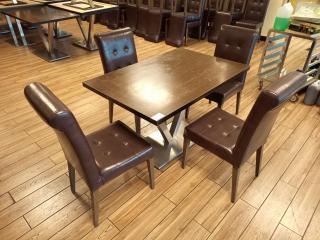 Cafe Table and Four Chairs