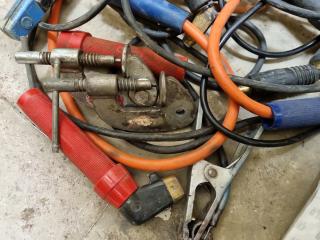 Assorted Welding Clamps, Rod Holders, Cables