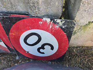 9 x Road Works Signs 