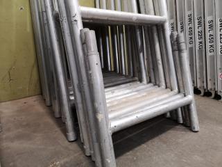 22x Aluminium Upright Scaffolding Frames