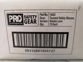 12x Pro Safety Gear Tinted Industrial Safety Glasses