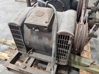 Vintage Broomwade Air Compressor w/ Electric Motor