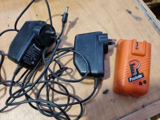 Paslode Li-Ion Battery Charger plus 2x Power Adapter Cables