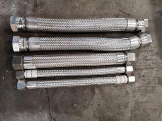 4x Industrial Flexable Water Hoses
