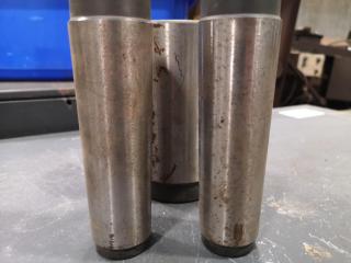 2x Lathe Dead Centres w/ 1x Mounting Sleeve