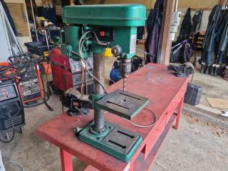 Workbench with Drill Press and Vices