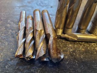 12x Assorted Milling Cutters