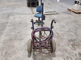 BOC Oxy/Acetylene Welding Torch and Trolley Setup