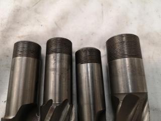 4x Assorted Ball, Square Edge, & Finishing End Mill Bits