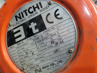 Nitchi 3-ton Electric Chain Hoist