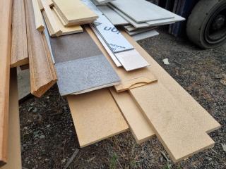 Assorted Wood, MDF, & Other Boards