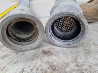 2x Aluminium Pipe Assemblies