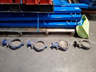 4 Assorted Butterfly Valves