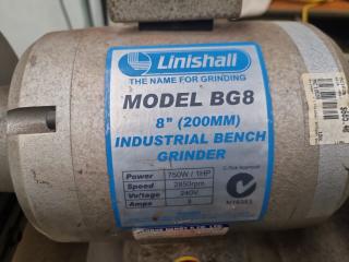 Linishall Bench Grinder Linisher on Stand