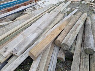 Assorted Treated Timber Boards & Frencing Posts