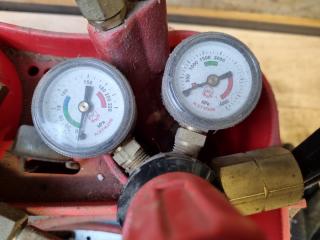 BOC Gas Welding Torch w/ Regulators & Carry Bucket Kit