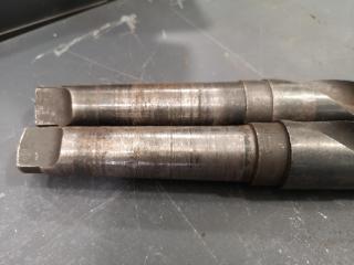 2x Morse Tapper Mill Drill Bits, Imperial Sizes