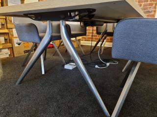 Stylish Modern Office Board Table w/ 6x Chairs