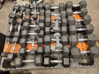 33x Assorted  Dumbell Weights