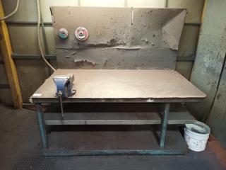 Heavy Duty Plate Steel Workbench