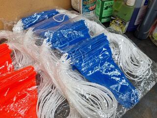 11x High-Vis Safety Bunting Flags on Rope