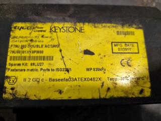 6x Assorted Keystone Pneumatic Actuators