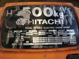 Hitachi 500kg Motorised Chain Hoist