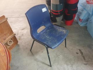 Set of 8 Plastic Stacker Chairs