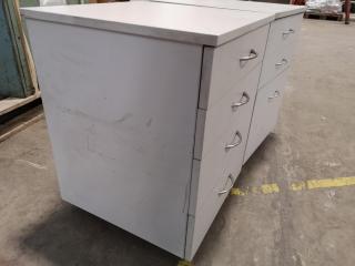 2x Office Mobile Drawer Units