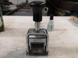 Vintage Max Auto Number 607 Automatic Numbering Machine Stamp