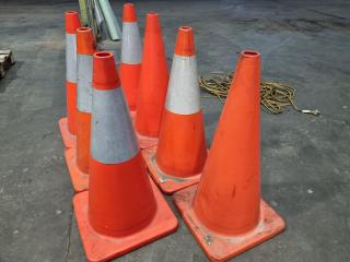 5x Orange Safety Cones