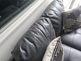 Two Seater Leather Look Couch