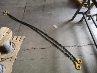 3-Metre Double Leg Lifting Chain, 2.8-Ton Capacity