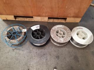 4 Assorted Part Coils of Mig Wire